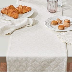 15x72 Kate Spade Fresh Cream Table Runner